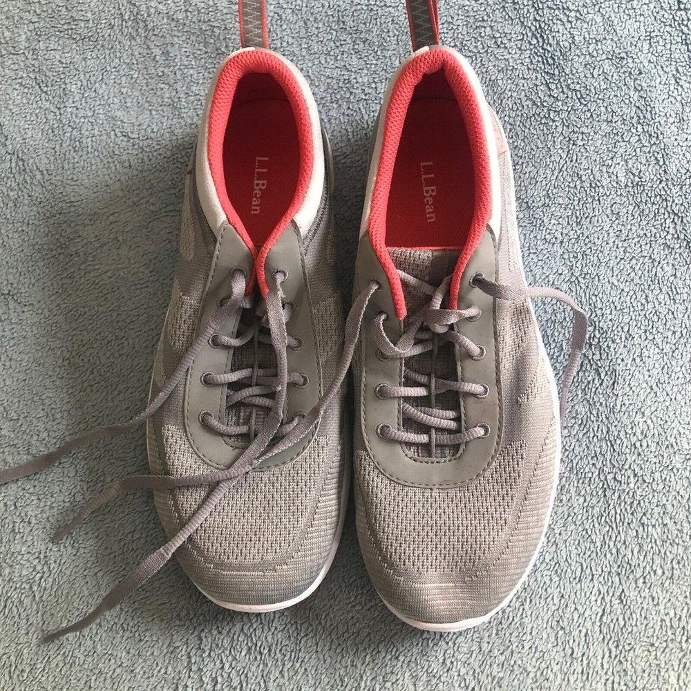 L. L. Bean Women's Pink Gray Training Shoe 7.5